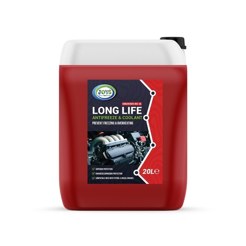 Red antifreeze coolant - red, for